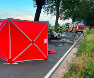 Tragedia na drodze pod Toruniem! W spalonym samochodzie policjanci znaleźli ciało