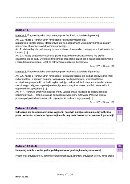 Matura 2025: WOS poziom rozszerzony 13.05.2025. Odpowiedzi, arkusze CKE [Formuła 2023]	