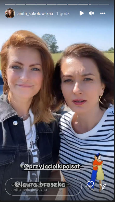 Przyjaciółki 20 sezon na planie. Zuza (Anita Sokołowska), Marta (Laura Breszka)