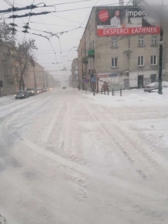 Zima w Lublinie 2021 - niebezpiecznie na drogach