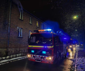 Tragiczny pożar w Chełmku. W mieszkaniu znaleziono zwęglone zwłoki mężczyzny