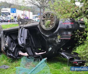 Porsche Macan wypadek w Polsce