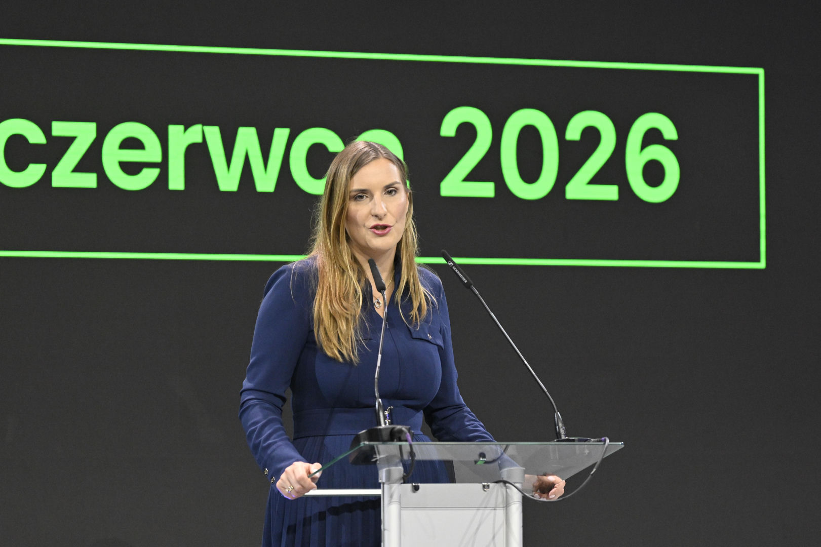 Magdalena Sobkowiak-Czarnecka podczas Warszawskich Targów Obronnych w Expo XXI