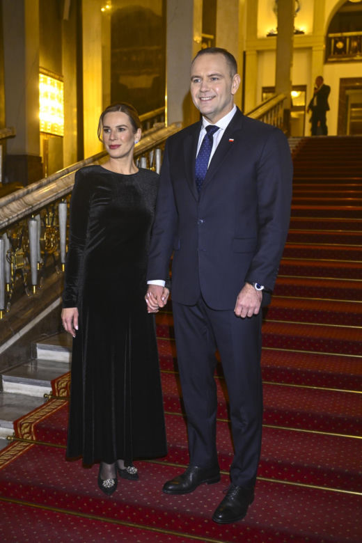 Karol Nawrocki z żoną w Operze Narodowej