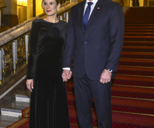 Karol Nawrocki z żoną w Operze Narodowej