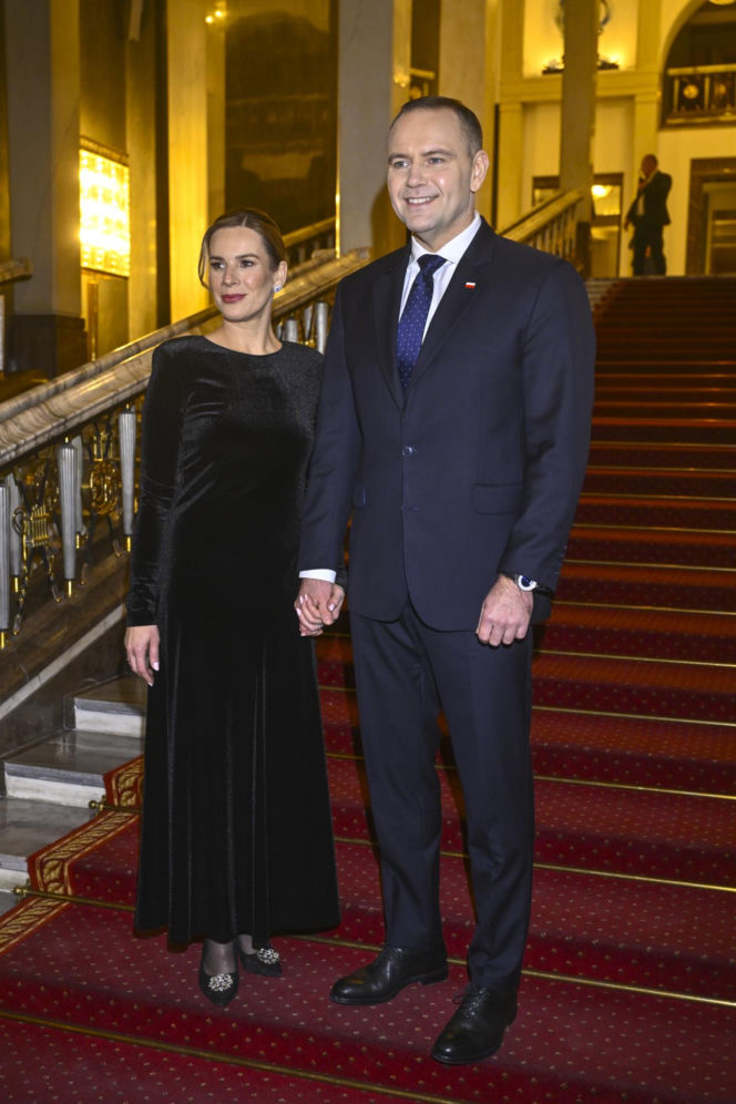 Karol Nawrocki z żoną w Operze Narodowej