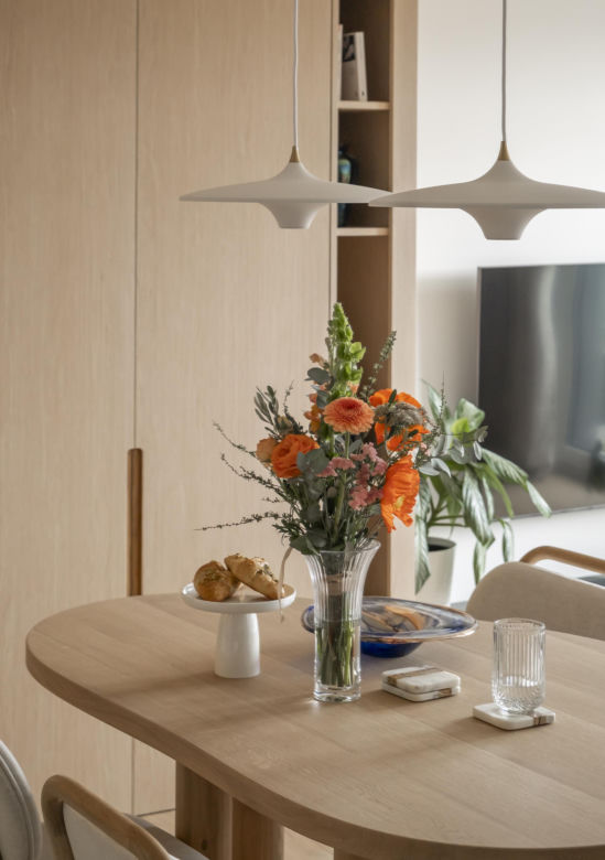 Mieszkanie architekta w Poznaniu inspirowane organicznymi kształtami