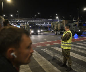 Nocna próba defilady wojskowej w Warszawie