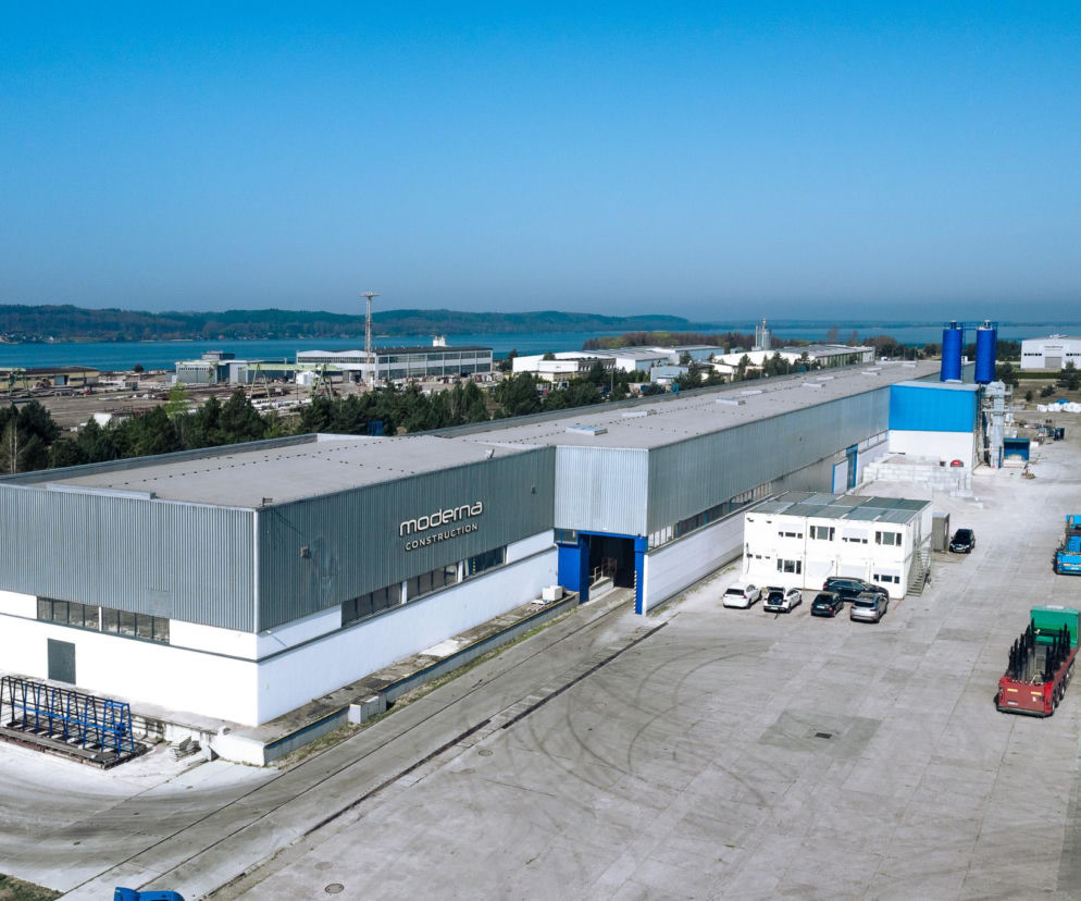 Zakład prefabrykacji w Kartoszynie należący do Moderna Holding