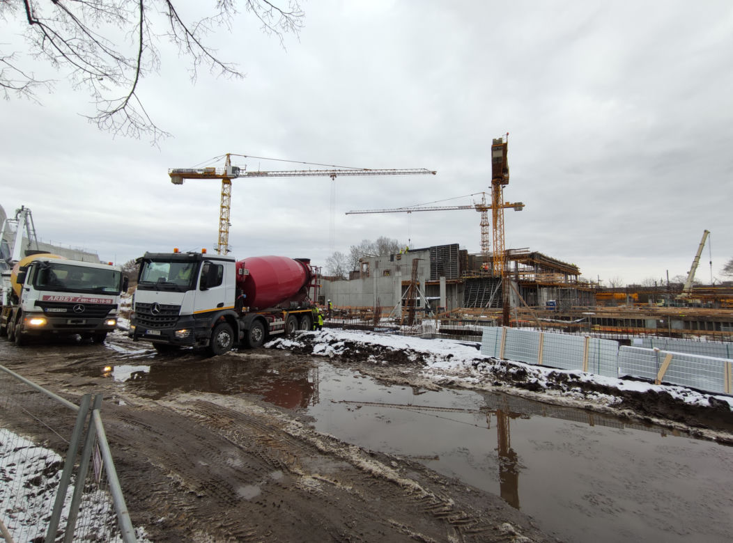 Budowa Fabryki Wody w Szczecinie [05.02.2021]