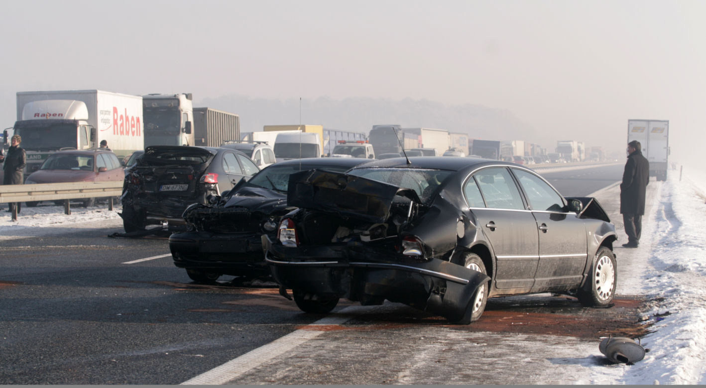 Karambol na autostradzie A4 w Gliwicach