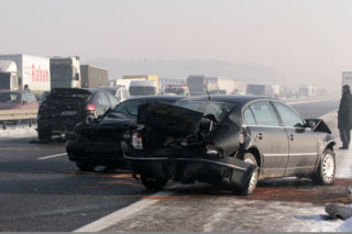 Karambol na autostradzie A4 w Gliwicach