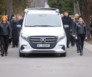 Barbara Wrzesińska na pogrzebie Agnieszki Maciąg