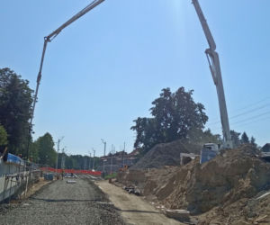 Budowa węzła Łękno - siearpień 2020