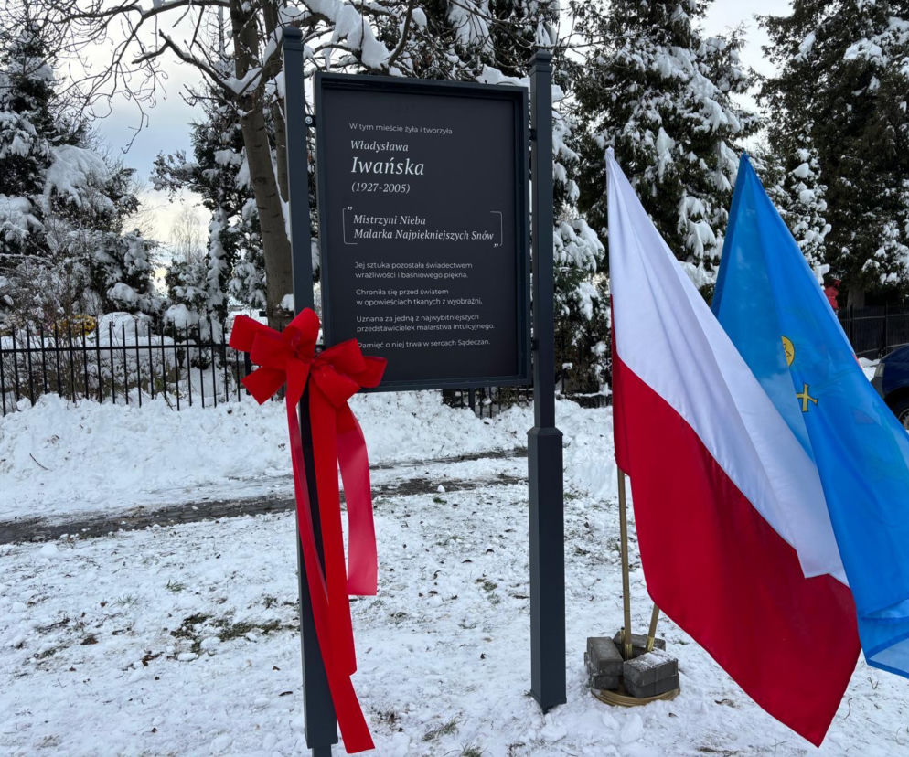 Odsłonięcie tablicy poświęconej Władysławie Iwańskiej