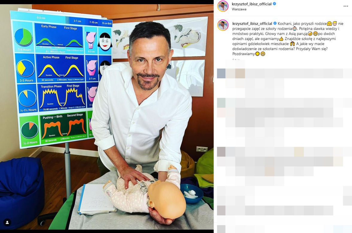 Krzysztof Ibisz zatrudnił pomoc do porodu