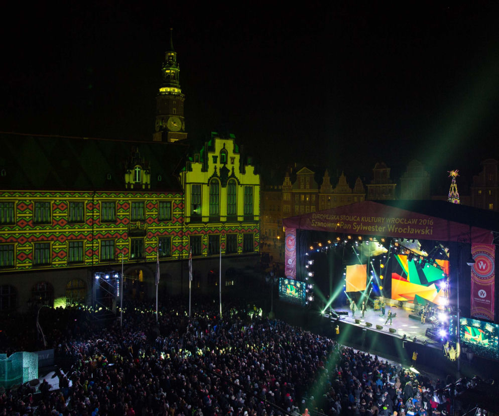 Sylwester na wrocławskim rynku