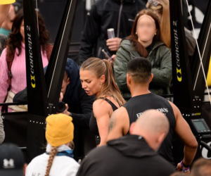 Anna Lewandowska z przystojnym Latynosem na zawodach Hyrox