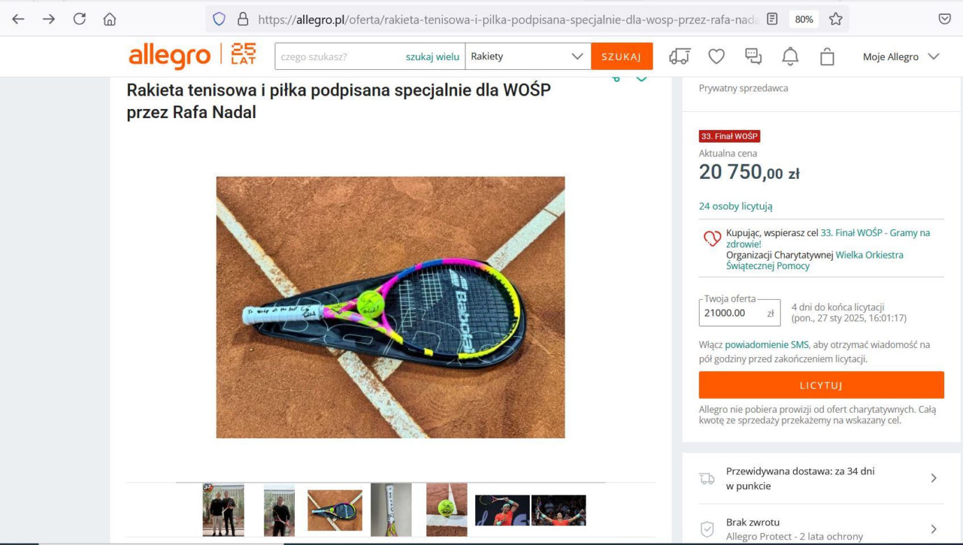 Wielki mistrz sportu poruszony akcją Owsiaka. To zrobił dla WOŚP 