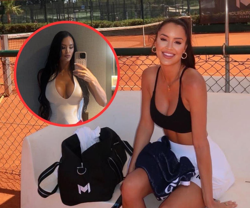 Rachel Stuhlmann na korcie tenisowym. Na wstawce jej zdjęcie w lustrze. O influencerce tenisa przeczytasz na SE.