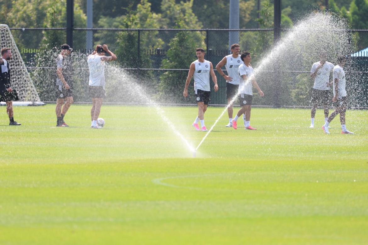 Robert Lewandowski trenuje w Chicago Fire