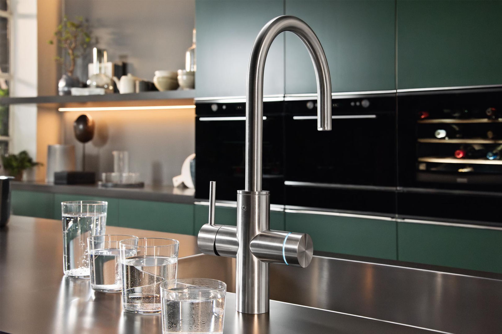 Franke, filtrująca bateria kuchenna Mythos Water Hub