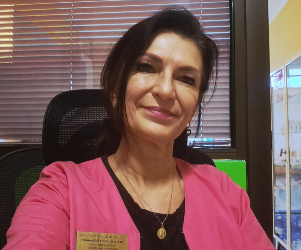 Dr Beata Urbanowicz z Akademii Nauk Stosowanych w Pile, położna w pilskim szpitalu