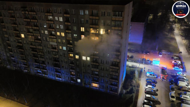 Nocny pożar w Warszawie, ewakuowano mieszkańców