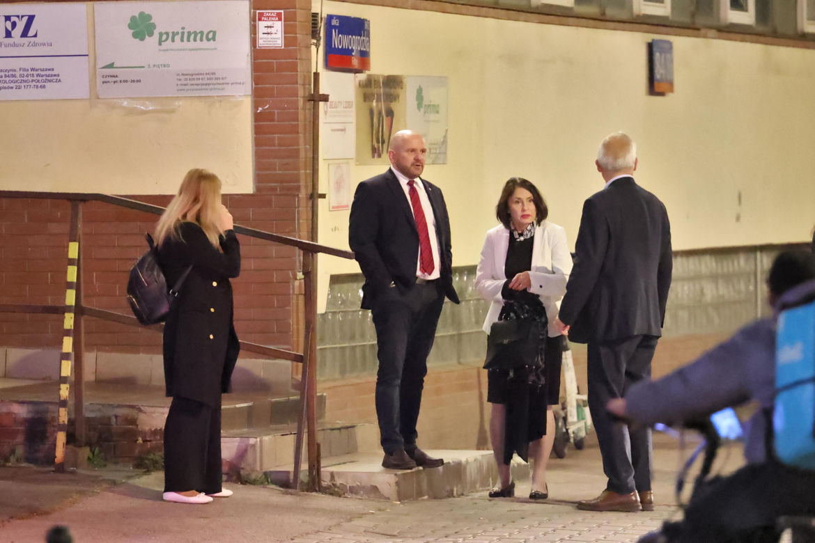 Spotkanie polityków PiS w siedzibie na ul.Nowogrodzkiej