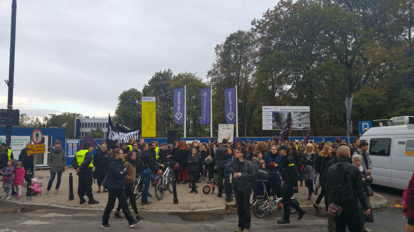 Czarny protest w Warszawie 22 września