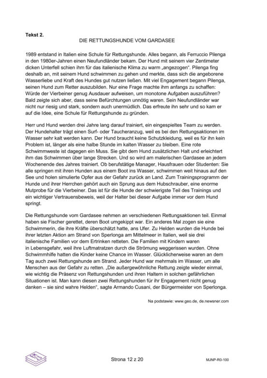 Matura 2026: NIEMIECKI rozszerzony 12.05.2026r. Arkusze CKE [Formuła 2023]