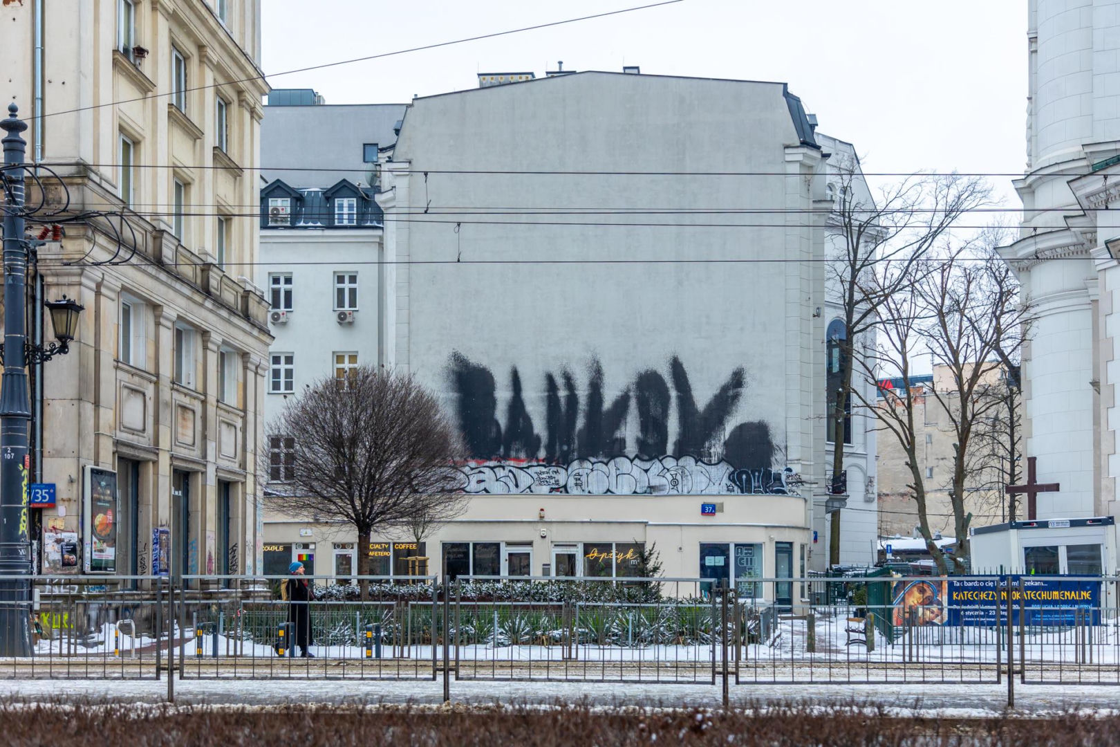 Graffiti w centrum Warszawy w 2026 r.