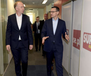 Premier Mateusz Morawiecki z wizytą w redakcji Super Expressu