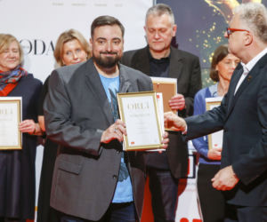 Tomasz Sekielski na wręczeniu nominacji Orły 2020