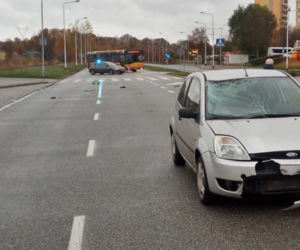 Rowerzysta potrącony na przejeździe rowerowym
