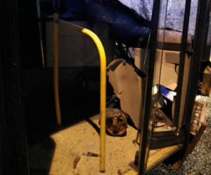 Zderzenie seicento z autobusem na Dąbrowskiego w Rzeszowie