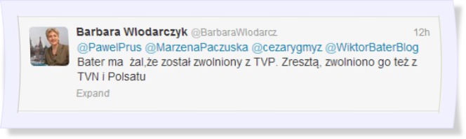 Twit Barbary Włodarczyk
