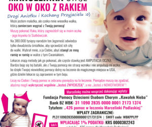 Malutka Marcelinka cierpi na złośliwy NOWOTWÓR OKA. Dzięki waszemu wsparciu będzie mogła żyć normlanie