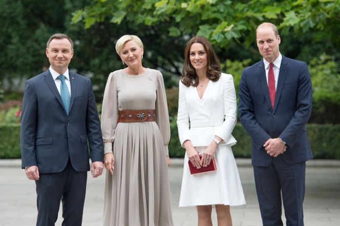 Kate i William w Polsce - zdjęcia. Kto się z nimi spotkał?	