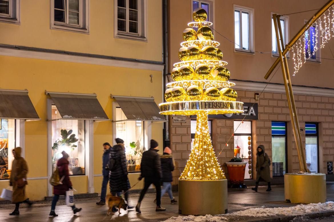 Iluminacja świąteczna 2023 w Warszawie - zdjęcia