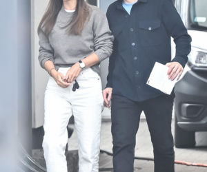 Marcin Mroczek z dziewczyną w cukierni