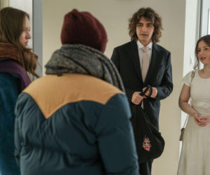 Barwy szczęścia odc. 3390. Ewa (Gabriela Ziembicka), Romeo (Jacek Tyszkiewicz), Witek (Witold Sosulski), Ewelina (Amelia Listwoń)