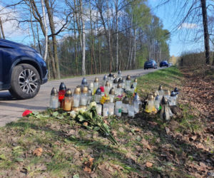 Miejsce wypadku Łukasza Litewki