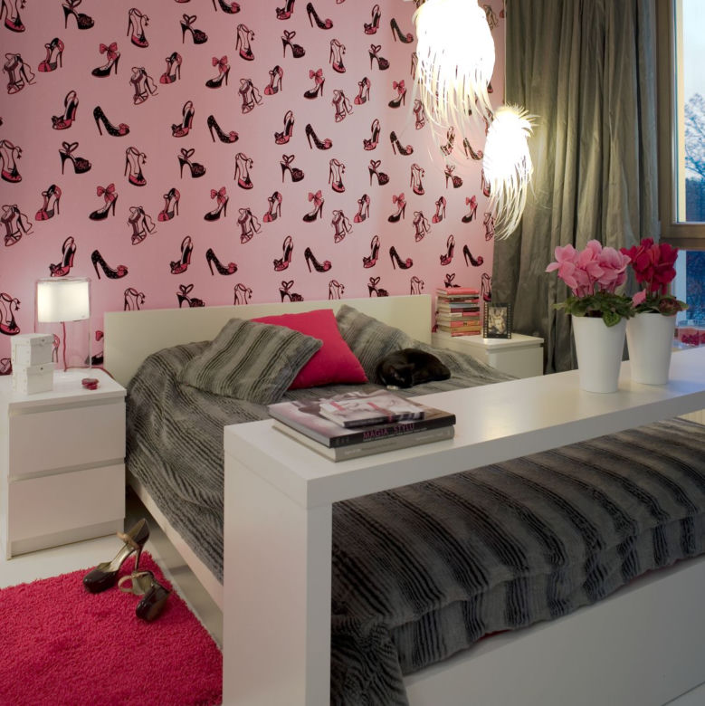 Sypialnia w stylu glamour