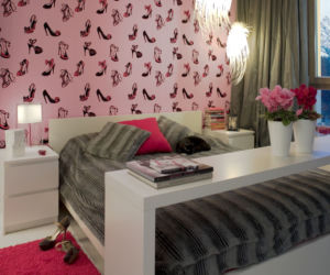 Sypialnia w stylu glamour