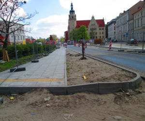 Budowa buspasu na Wałach Jagiellońskich zmierza ku końcowi [ZDJĘCIA]