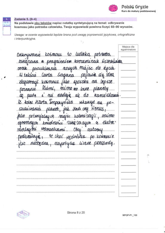 Matura 2025 - polski