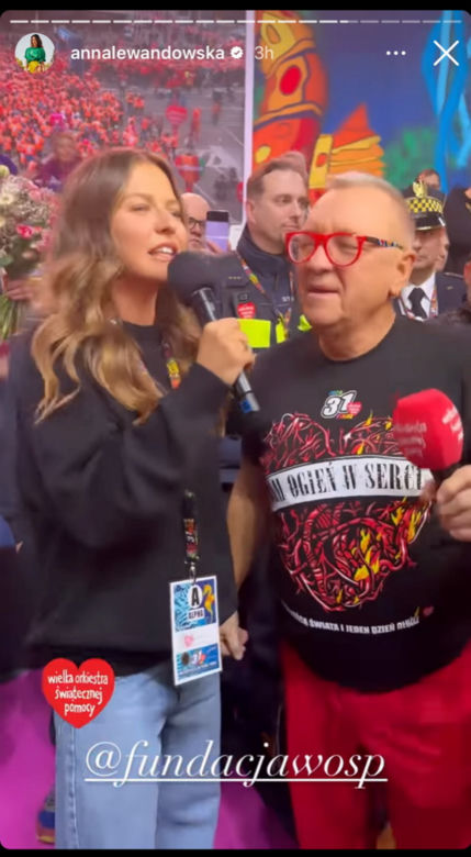 Anna Lewandowska na finale WOŚP 2023