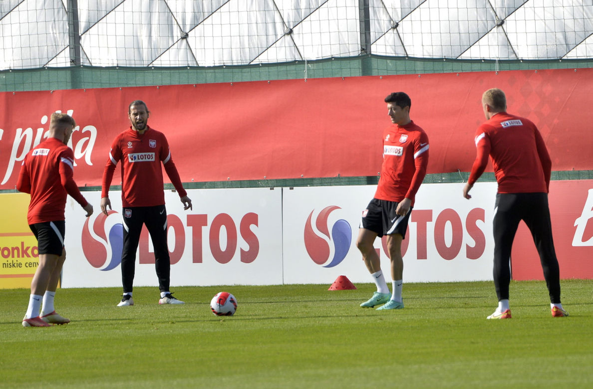 Trening reprezentacji na stadionie Legii