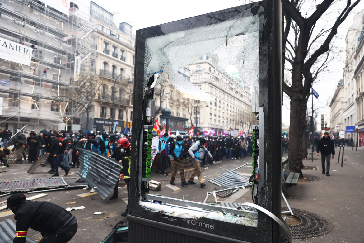 Protest we Francji